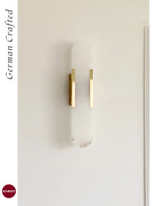 Schroff | Spanish Natural Marble French Italian Nordic Style Minimalist Wall Lamp for Living Room Bedroom Bedside