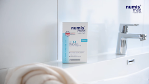 Numis Med Healthy Skin Body Lotion pH 5.5 for Very Sensitive Skin with Panthenol and Numinis Care Complex.