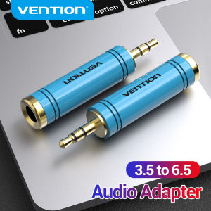 Vention | Vention Jack 3.5 to 6.5 Microphone Audio Plug for Amplifier Speaker AUX Cable 3.5 mm Jack to 6.35 mm Electric Guitar Adapter