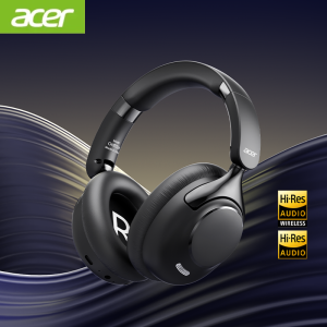 Acer | Acer ANC Wireless Bluetooth Headphones OHR524 360° Surround Sound Headsets Gamer Sports Earphones Noise Reduction with HD Mic