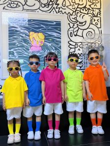 Summer Childrens Polo Shirts Candy Color Collar Short Sleeve Group Performance Kindergarten Student Class Uniform Top