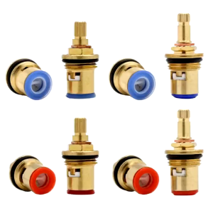2chiếc Ti đồng lõi đồng lõi nhựa vòi nước lạnh ruột ốc thay thể cho van khóa nước sen lạnh vòi hồlavabo lạnh - MOGEE