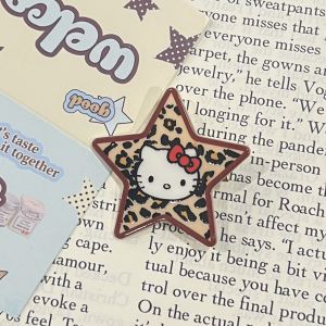 Kẹp Tóc Acrylic Họa Tiết Da Báo Ngôi Sao KT Catgirl Kẹp Tóc Bên Hông Thời Trang Cho Bé Gái Phụ Kiện Tóc Đa Năng Cổ Điển