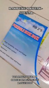 Rak Buku Portable / Lemari Serbaguna 2 Sisi (MILK)