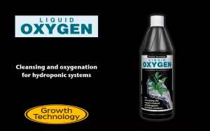 Growth Technology Liquid Oxygen 1 Liter (Increase nutrient oxygen content kill bacteria fungi and virus fungicides bactericides virucides sanitary control)