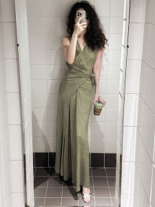 Elegant French Style Summer Dress for Women with Asymmetrical Patchwork Ruffles and Embellishments by Draw and Write