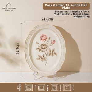 MODERN SWEETHOME | Antique Style Ceramics Dinner Plate