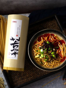 Low Fat Low Glycemic Tibetan Barley Noodles 4 Pounds Fine Strips Quick Food from Large Liangshan Barley Hang Noodles Grains