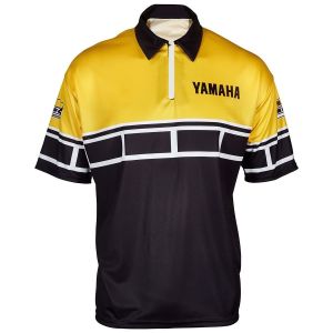 Áo Polo Nam YAMAHA Chính Hãng Mùa Hè Áo Đua MXGP Nhanh Khô Tay Ngắn Phong Cách Retro Đồng Phục Đội Đua Mô Tô Áo Cổ Tròn
