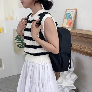 กระเป๋านักเรียนนักเรียนฮาราจูกุของญี่ปุ่น กระเป๋าเป้สะพายหลังแบบย้อนยุคสไตล์ฮ่องกง กระเป๋าเป้สะพายหลังแบบสบาย กระเป๋านักเรียน