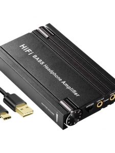 Portable High Fidelity Ear Amplifier 3.5mm Headphone Signal Booster Bass Tuning for Mobile Phones And Computers HiFi Soundcard