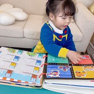 หนังสือการตรัสรู้เบบี้ หนังสือยุ่ง DIY หนังสือตีนตุ๊กแก ของเล่นเพื่อการศึกษา สําหรับเด็กปฐมวัย