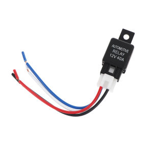 4 Pin SPST 40A Auto Relay 12V/24V Black For Fog Strobe Lights & Car Alarm Accessories