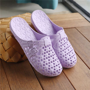 JIFANPAUL | Womens Summer Outdoor Flat Hole Sandals Half Slippers