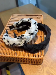 AIDA Spring and Summer Korean 2023 Hair Hoop Hairpin French Vintage Flower Organza Braided Student Headband Female Bridal Wedding Dinner 韩式发箍