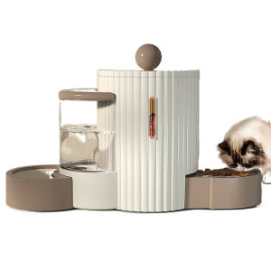 HELLOJOY Automatic Pet Drinking Water Feeder 2 In 1 Luxury Cat Bowl Dog Bowl Food Dispenser