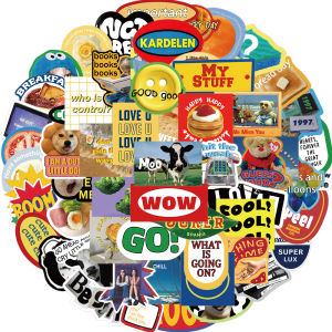 60Pcs Dessert Stickers Cake Afternoon Tea Scrapbooking Material for Laptop Luggage Notebook Decoration DIY Kids Toys Waterproof