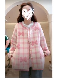 Áo Len Cardigan Dệt Kim Ngọt Ngào Lười Biếng Thời Trang Thu Đông Mới 2024 Áo Khoác Ngoài Cao Cấp Đẹp Thời Trang Áo Ngắn