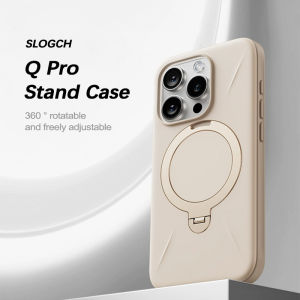 360 ° Rotatable Magnetic Metal Ring Stand Phone Case For iPhone 16 / 16 Pro For MagSafe Matte Kickstand Cover For iPhone 16 Pro Max Plus Military Grade Shockproof Bracket Casing