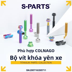 s-parts | Bộ Ốc Vít Hợp Kim Titan Tương Thích với Colnago
