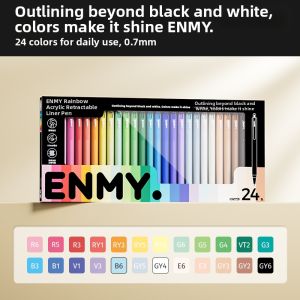 ENMI | Direct Liquid Soft Tip Watercolor Pen Non-bleeding Stackable Colors Child-safe Washable Drawing Pen