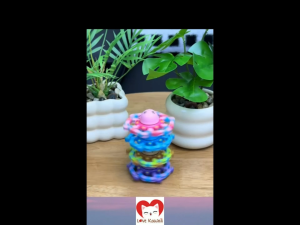 Fingertip Mechanical Top Fidget Spinner Toy Transformer Portable Stacking Destress Luminous Kids Gift