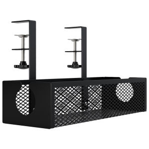 【HOSPORT】 Desk Cable Organizer Under Table Cable Management Rack Under Desk Cord Organizer