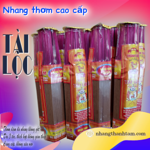 [Hàng chuẩn - 1 bó] Nhang thơm cao cấp Tài Lộc THÀNH TÂM bó lục giác 271 cây 29cm (3 tấc)