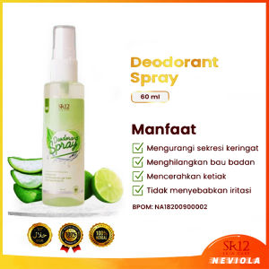Deodorant Spray SR12 Penghilang Bau Badan Mengurangi Keringat Berlebih dan Mencerahkan Kulit Ketiak