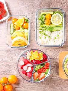 [Local Seller] Glass Food Container Freezer Microwave Oven Safe Air tight with Lid Storage Airtight Lunch Box Kitchen