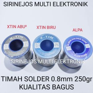 TIMAH SOLDER 250 GRAM BERKUALITAS BAGUS XTIN DAN ALPA