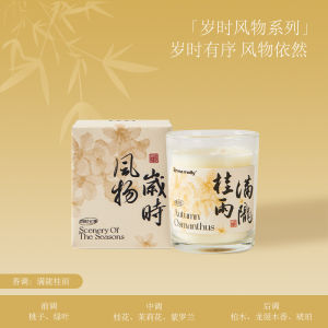 Emma Moli No-Flame Scented Candle Gift Box Osmanthus Tea Fragrance New Chinese Style Birthday Gift Long Lasting Aromatherapy