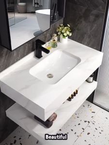 1688 อ่างแขวนหินอ่อนตู้ห้องน้ำทรงสูงอ่างล้างหน้าขนาดเล็ก อ่างล้างมือ ชุดอ่างล้างหน้า อ่างล้างหน้า อ่างล้างหน้าแบบแขวน อ่างล้างหน้าเซรามิก