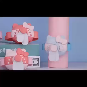 NEW！Cute Cat Watch Fan USB Mini Breeze Bracelet for Kids