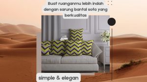 Sarung bantal kursi/Sofa Resleting Aesthetic Sarung Bantal Sofa