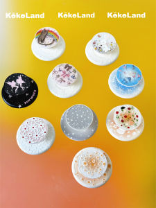 Kokoland 3D Relief Rabbit Strawberry Gradient Natural Exquisite Mother of Pearl Universal Magnetic Phone Case Holder