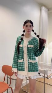 🌈 SpinnyHouse 🌈 สีทรง ผ้าแฟชั่น ผ้าไหมพรม ฟิว ลูก คุณสุดๆ สาว อวบใส่ได้น้า ยืดเยอะ ผู้ใหญ่สูง 54-60 กระดูก, รูปลักษณ์ คลุมกระดูกเงิน C303B