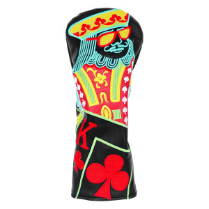 JQK Golf Club #1 #3 #5 Wood Headcovers Driver Fairway Woods Cover PU Leather High Quality Putter Head Covers Creative Gift