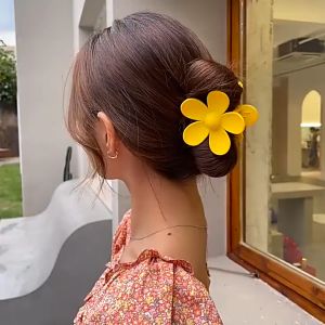 Mitch Flower Hair Clamp Colored Fashion Hair Clip Big Flower Claw Candy Hair Gripper