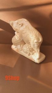 [Hàng Hiếm Japan Limited] 01 Bạn Heo Lợn Rừng Men Chảy Vàng Ngự Túi Tiền Gốm Trưng Bày Hàng Thủ Công [Có Xước Nhẹ]