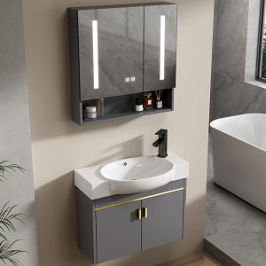 GUANGMANZHI | Space-saving Wall-mounted Sink and Cabinet Combo Washbasin Set