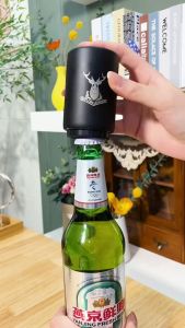 Stainless Steel Push On Automatic Bottle Opener Soft Drinks Capper
