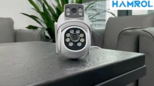 Hamrol 6x Zoom 8MP 4G SIM Card PTZ Kamera Surya Panel Battery AOV 24Hours Recording CCTV Camera iCsee APP