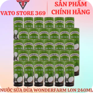 Nước sữa dừa WONDERFARM lon 240ml