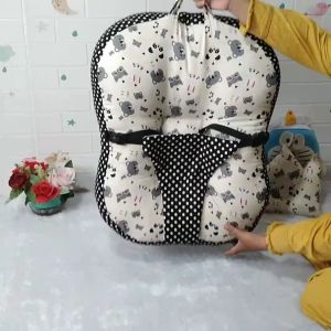 Kasur Bayi Premium Sofa Bayi Multifungsi Gesper Pengaman + Bantal Mahkota Free Tas Mika