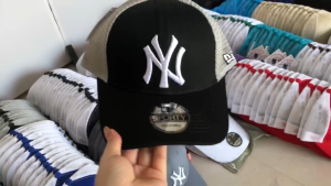 New Era New La NY Hat Black And White Black Yankees Dodgers Baseball Caps