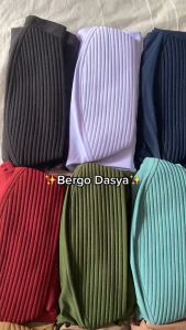 Bergo Hijab Jersey Premium Nyaman Polos Warna-Warni Size L