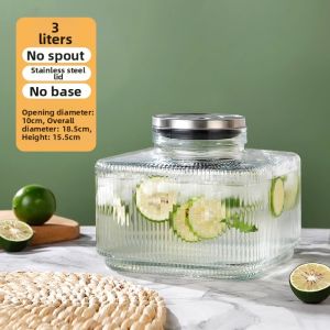 TINGSIMENG | Food-Grade Glass Cold Water Dispenser With Faucet