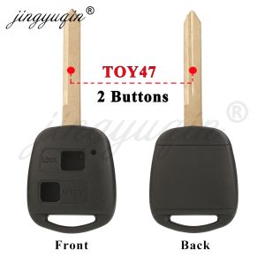 5/10X Car Key Shell Case Fob for Lexus Toyota Corolla Yaris Camry RAV4 Land Cruiser Prado Tarago Avensis FJ Previa High Quality