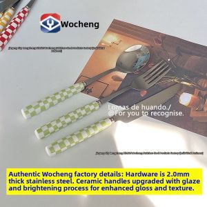 Stainless Steel and Ceramic Modern Stylish Cutlery